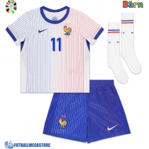 Fotballdrakt Barn Frankrike Ousmane Dembele #11 Bortedraktsett EM 2024 Kortermet (+ Korte bukser)